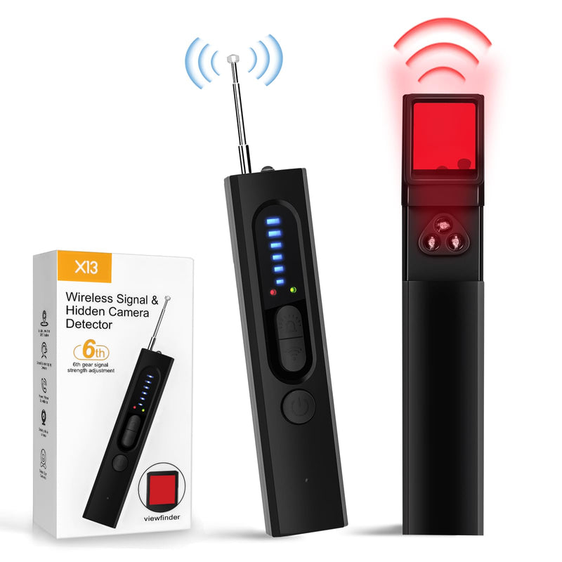 Hidden Camera Detectors, Anti-Spy Camera Finder Detector, Bug Detector, GPS Hidden Camera Detectors, Tracking Device Detectors, Camera Detector for Hotels, Home, Airbnb, Office (X13) X13
