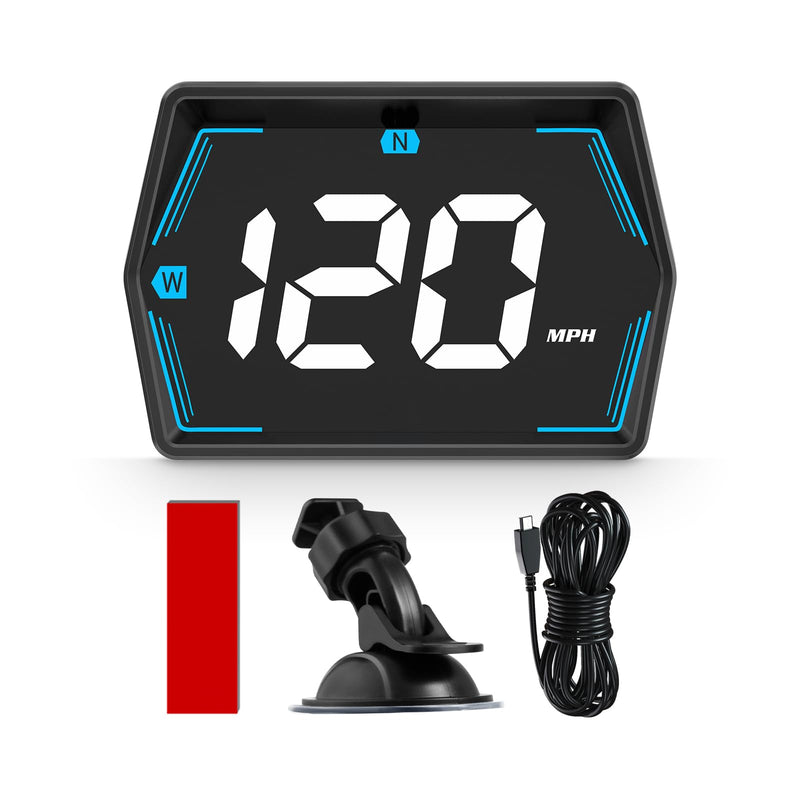 G20 Digital GPS Speedometer, Universal Head-Up Display for Cars, Small LED Display Speed MPH Compass Direction, Plug and Play for All Vehicles