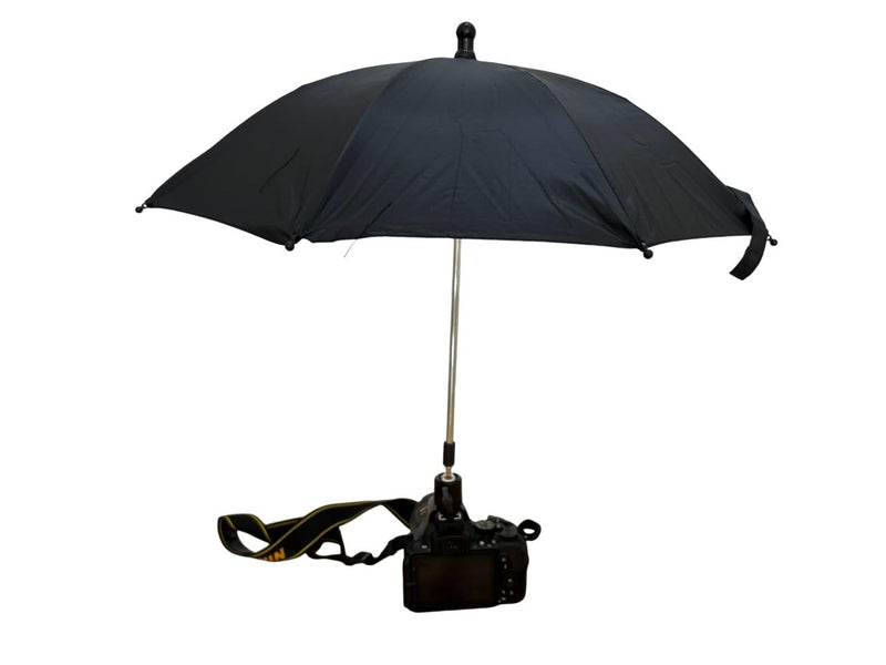 360° Swivel Camera Umbrella with Hot Shoe,Camera Sun Shade,Camera Rain Cover (Large-50cm) Large-50cm