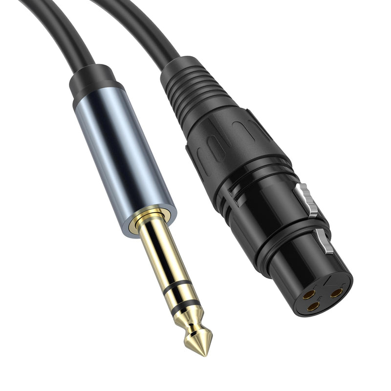XLR to 6.35mm (1/4 Inch) TRS Cable Female to Male (1/4 to XLR Cable, XLR to 1/4 Cable, XLR to TRS Cable) ﻿ (2, 3Feet) 2