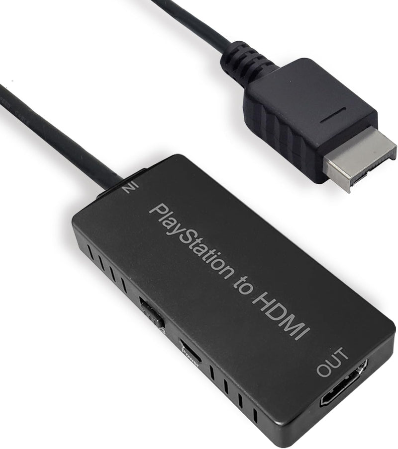 [AUSTRALIA] - HD Link HDMI Cable for PlayStation 2 & for PlayStation 1 Console, for PS1/PS2 to HDMI Adapter Improved Video Quality, HD Converter with 4:3/16:9 Switch HDCABLEPS2-02 