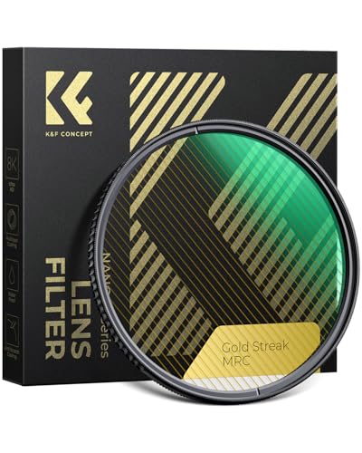 K&F CONCEPT 82mm Gold Streak Effect Lens Filter (2mm)