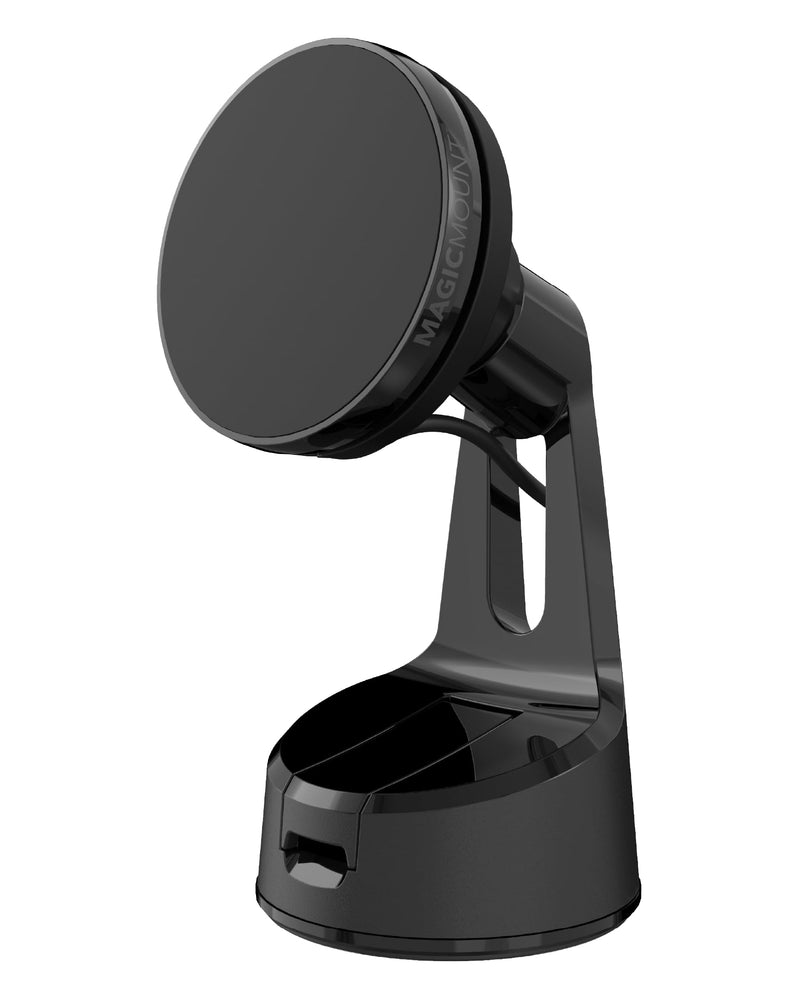 Scosche MEMSQRWD MagicMount Elite Magnetic Wireless Charging Phone Mount for Car Dashboard/Windshield with Fast USB-C Car Charger, Cell Phone Holder Compatible with MagSafe Apple iPhone 16/15/14/13/12