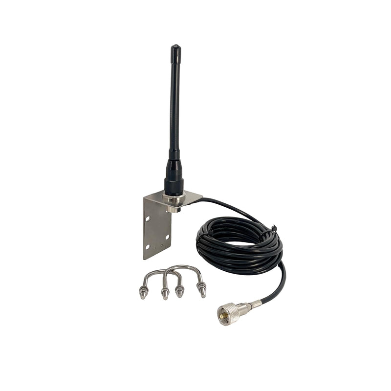 [AUSTRALIA] - VM200 Marine Antenna, Durable 153-164Mhz Boat Radio Antenna with 16ft RG58 Coaxial Cable and L-Bracket, Ideal for Marine Radio 