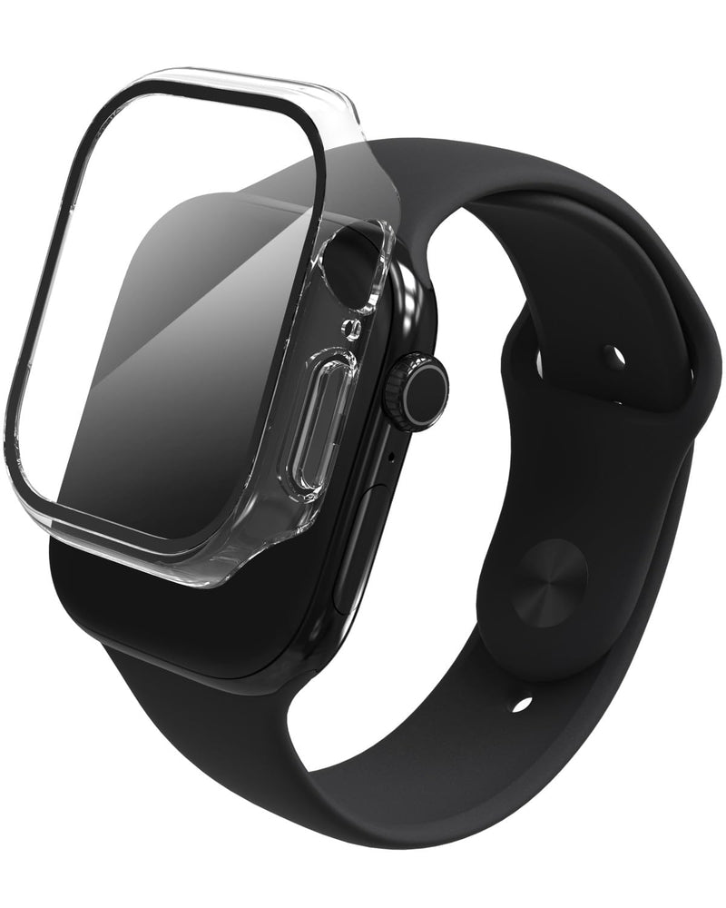 ZAGG Glass 360 Screen Protector for Apple Watch Series 11/10, Watch Size: 46mm, Integrated Bumper, 5X Stronger Impact Protection, Scratch-Resistant, Eco-Friendly Materials Apple Watch 10 46mm