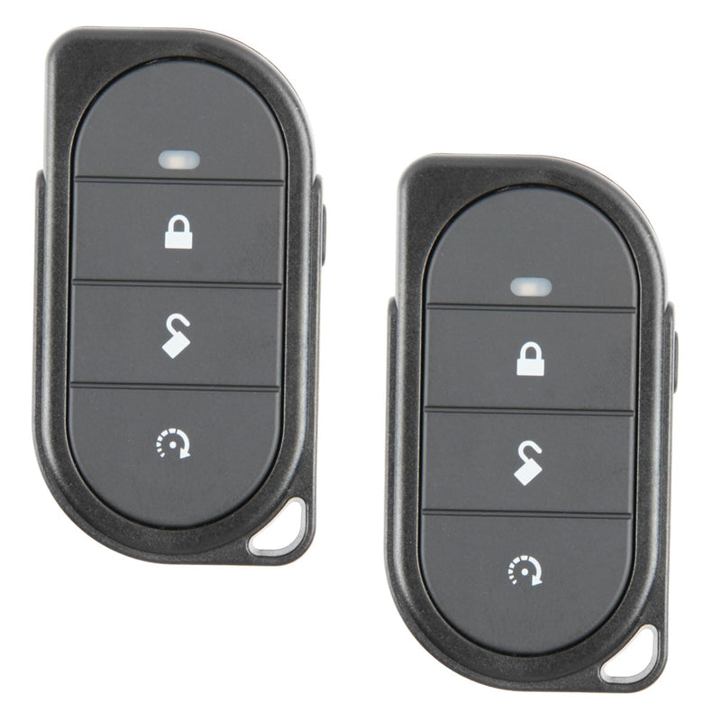2X KeylessOption Keyless Entry Remote Control Car Truck SUV Key Fob Alarm Security Starter Lock Unlock Remote Start 3-Button Replacement for Viper (7146V) Two