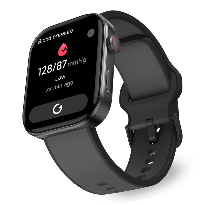 OCTANDRA Beyond VeryFit Smart Watch for Men Women 1.99" AMOLED Screen AI Voice 3ATM Fitness Tracker Watch Heart Rate/Blood Pressure/Oxygen Saturation/Stress/Step/Sleep Monitor (GTX12) (Black & Grey) GTX12 - Black & Grey