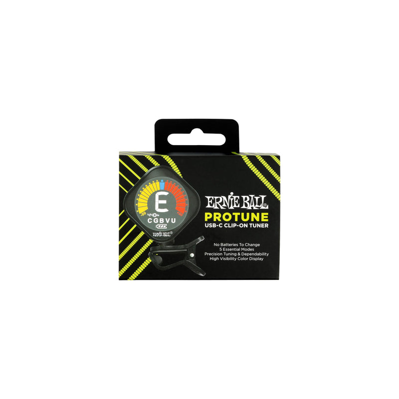 Ernie Ball ProTune USB-C Rechargeable Clip-on Tuner