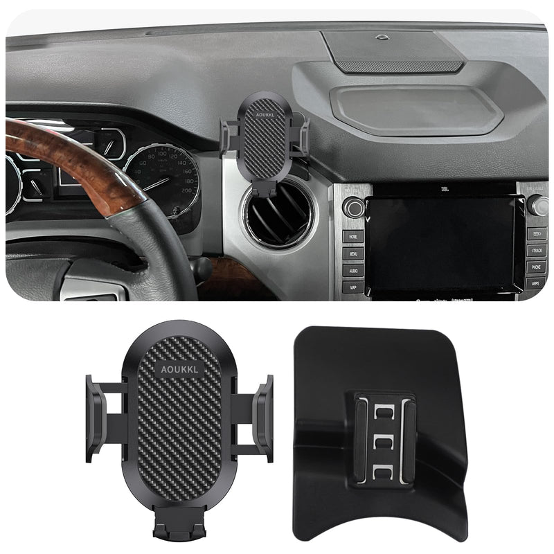 Car Phone Holder Fits for Toyota Tundra 2014-2021 Accessories,Thick Cases Friendly,Cell Phone Mount for 4.7-7 in Phones,360 Degree Rotation,Easy to Install
