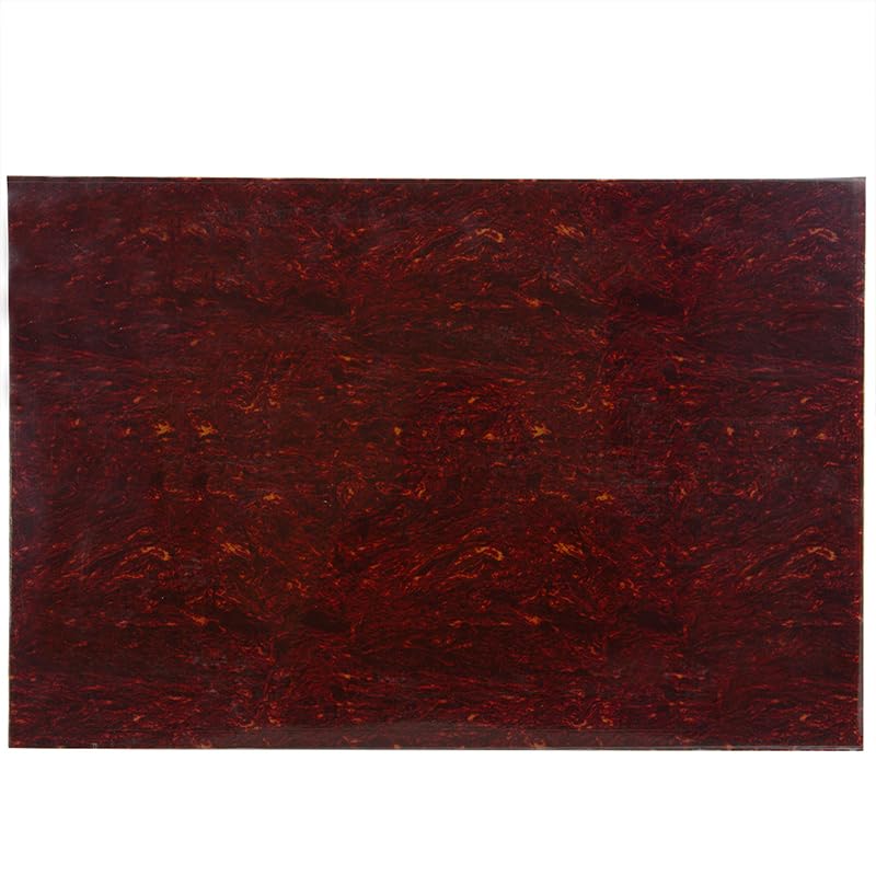 3 Ply Guitar Pickguard 29x43cm DIY Blank Guitar Bass Pickguard Scratch Plate Material Sheet for Strat Tele Electric Guitar Jazz Precision Bass (Red Tortoise Shell) Red Tortoise Shell