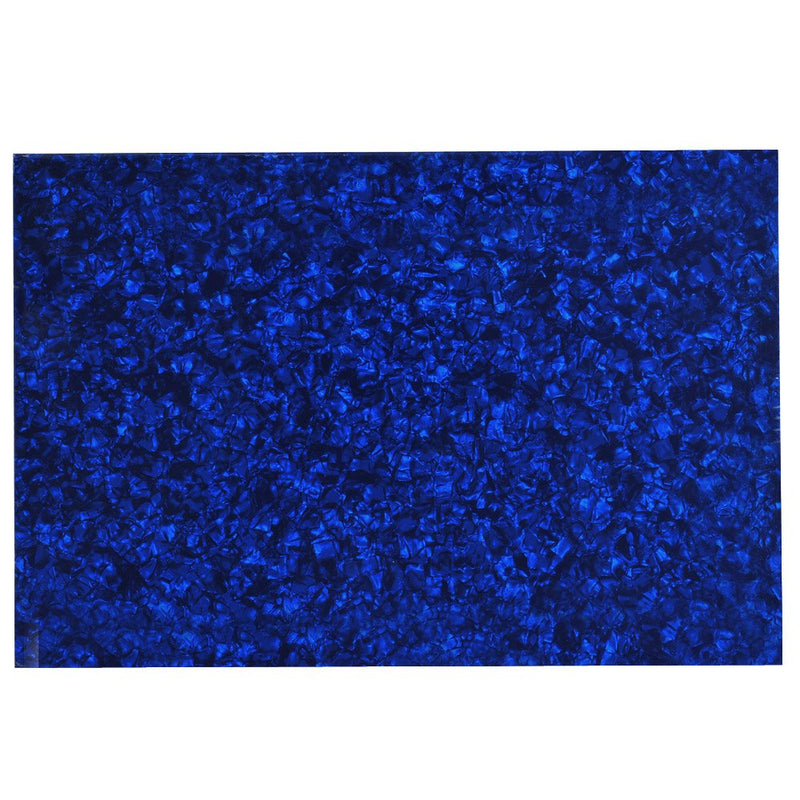 [AUSTRALIA] - 3 Ply Guitar Pickguard 29x43cm DIY Blank Guitar Bass Pickguard Scratch Plate Material Sheet for Strat Tele Electric Guitar Jazz Precision Bass (Blue pearl) 