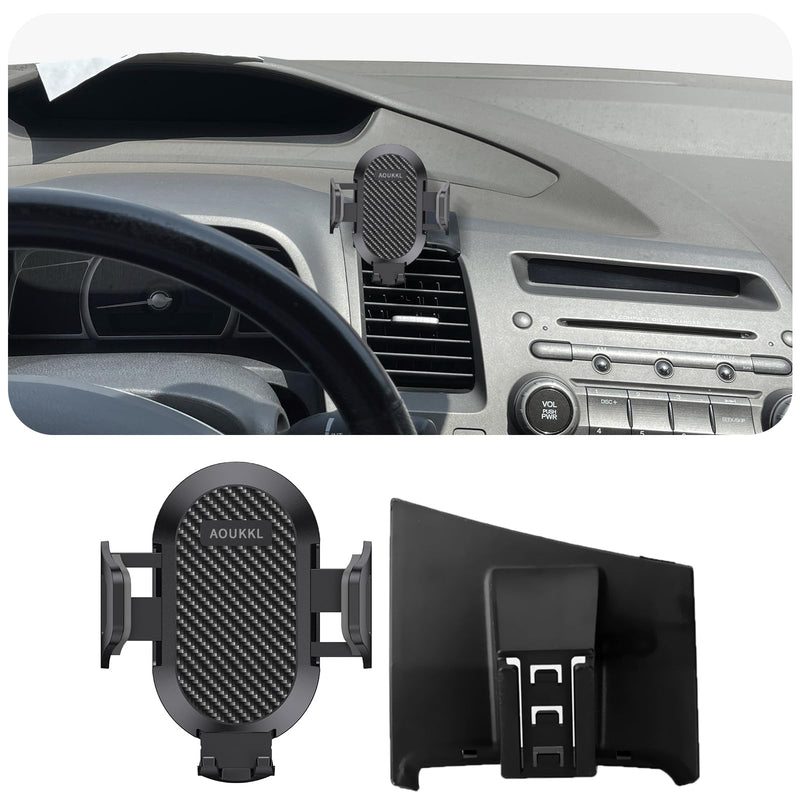 Car Phone Holder Fits for Honda Civic 2006-2011 Accessories,Thick Cases Friendly,Cell Phone Mount for 4.7-7 in Phones,360 Degree Rotation,Easy to Install