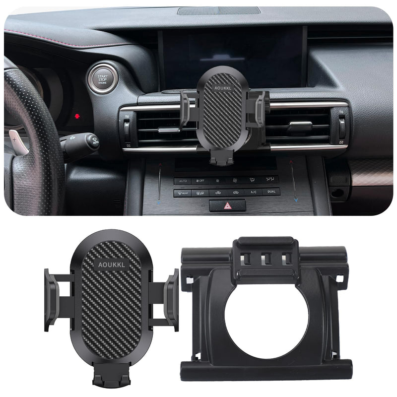 Car Phone Holder Fits for Lexus 2014-2020 is 300 / is 350 / is 250 / is 200t Accessories,Thick Cases Friendly,Cell Phone Mount for 4.7-7 in Phones,360 Degree Rotation,Easy to Install IS 300/350/250/200t 2014-2020