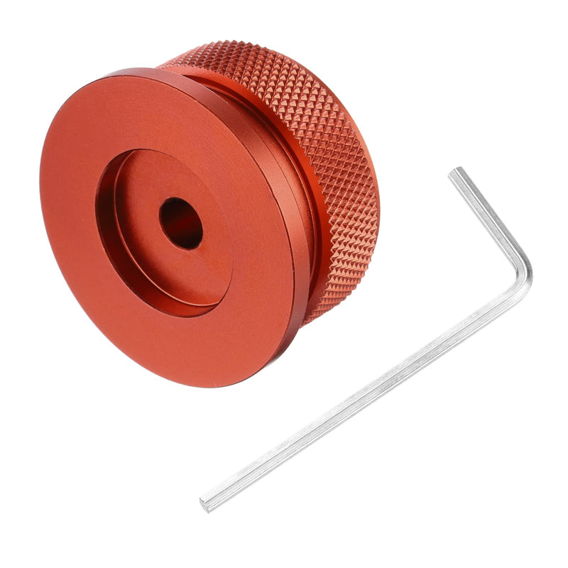 [AUSTRALIA] - MECCANIXITY Aluminium Potentiometer Knobs 1/4"x1.5", Universal Top Hat Knobs Volume Tone Control Knob with Set Screw for Guitar Bass, Red 