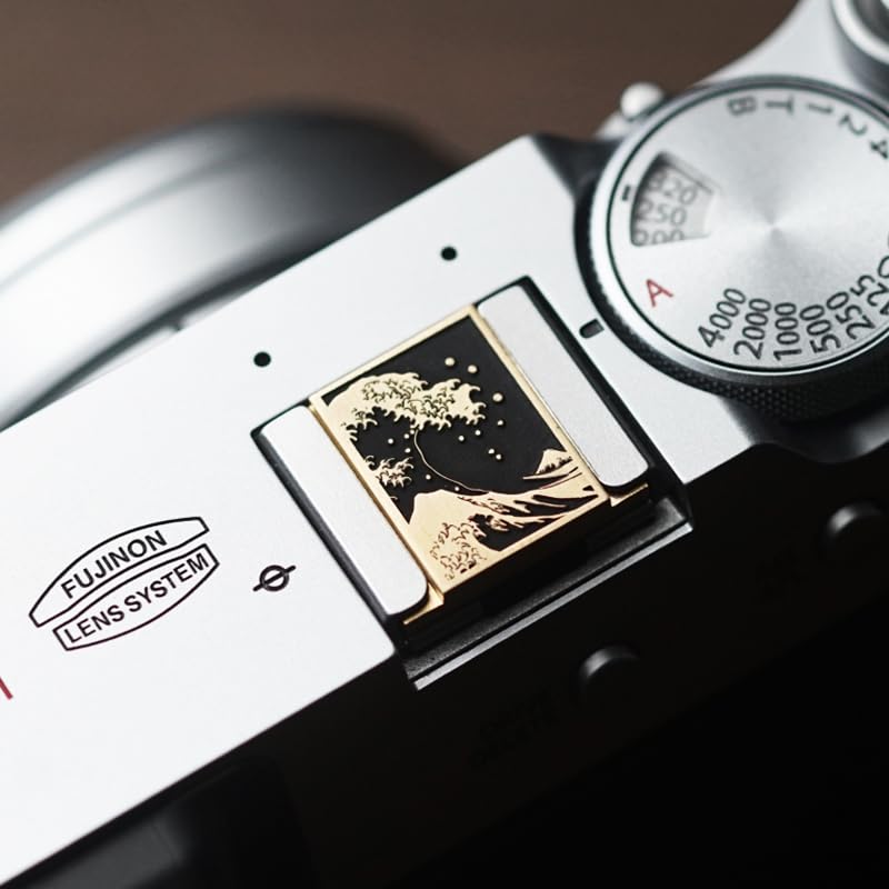 [AUSTRALIA] - Camera hot Shoe Cover and Shutter Buttons Soft Shutter Release Button - Compatible with Fuji xt5 xt50 xt30 xt200 xt100 xpro2 xpro3 (fsh bass Cover) Copper Alloy-Cover 