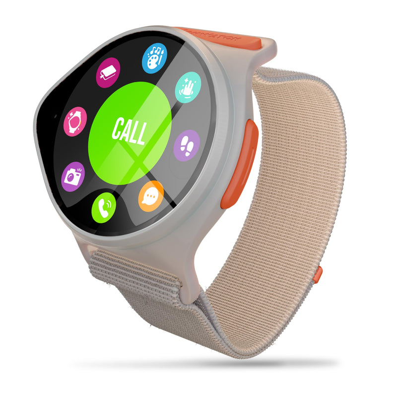 Nickwatch By Nickelodeon GPS Tracking Smartwatch with App, Chat & Call, Durable, SOS Call, Motion Games, Step Counter, School Mode & More Endless Fun for All Requires Data Plan-First Month Free