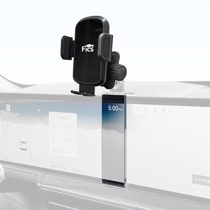 FICS Car Phone Holder for Genesis GV80 2025 2026 – Custom-Fit Mount for Seamless Display Integration, Interior Accessories for Navigation Use, Stable Driving View
