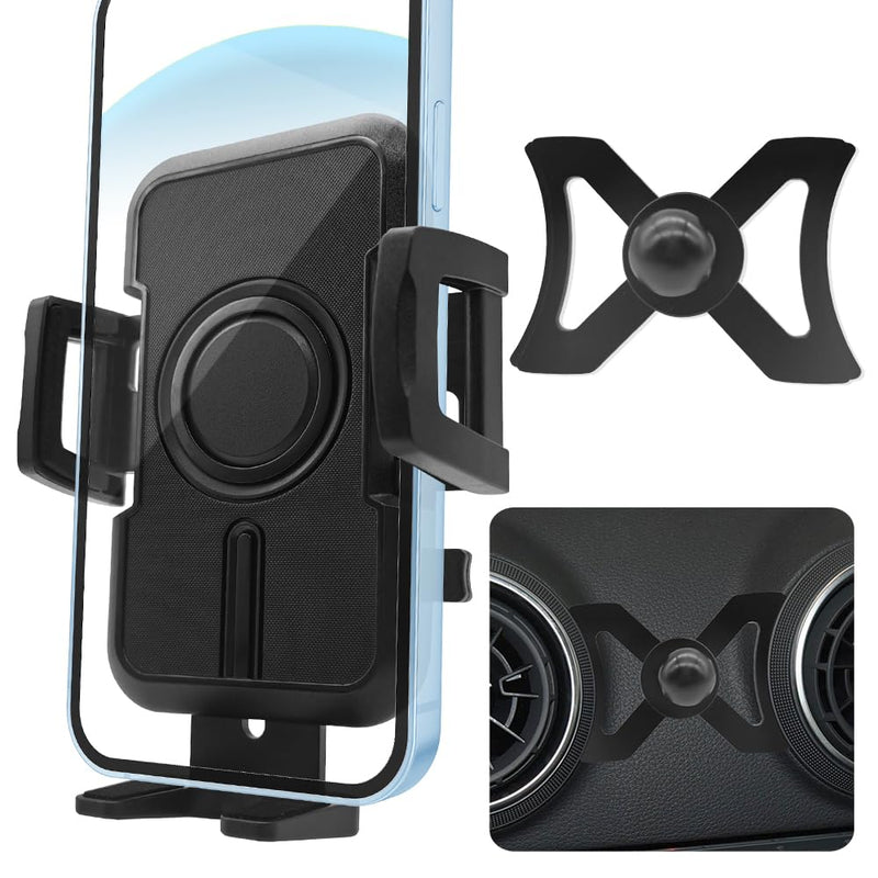 WAAPAK Car Phone Holder Mount 2014-2020 Audi A3 S3 RS3 8V Auto Accessories Interior Decoration Smartphone Thick Case Cradles Navigation Bracket iPhone (Audi-A3-14-20-Metal Base) Audi-A3-14-20-Metal Base