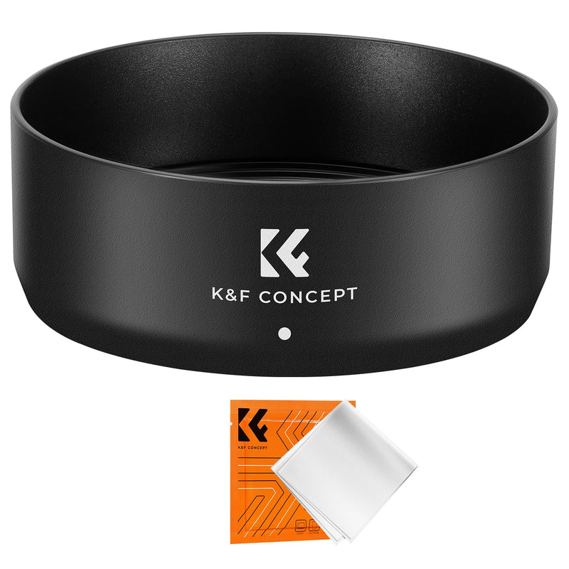 K&F CONCEPT Lens Hood Compatible with Canon RF 50mm F1.8 STM Lens, Reversible Snap on Camera Lens Shade Replacement of ES-65B Hood, Compatible with 43mm Filters and Lens Cap