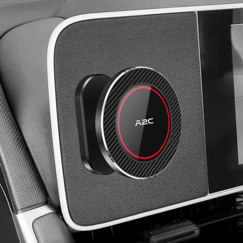 A2C for Hyundai Ioniq 5 Phone Mount, Hyundai Magnetic Dashboard Phone Mount | Ioniq 5 accessories compatible with 2024-26 Sonata/Kona/Santa Fe/Santa Cruz, 2025-26 Tucson, 2022-26 Ioniq 5&Ioniq 9, MagSafe Red-MagSafe