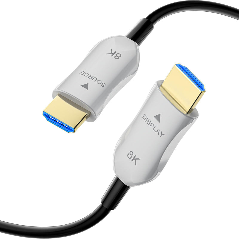 8K Fiber Optic HDMI 2.1 Cable 75ft, Long Active HDMI Cable, High Speed Fiber HDMI Cord, 48Gbps, 8K@60Hz 4K@120Hz, Dynamic HDR, Dolby, HDCP 2.2&2.3, 3D, for HDTV Monitor Game Laptop Home Theatre 75ft/22.5m