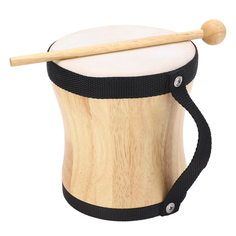 Hand Drum Kit Sheepskin Top Bongo Percussion Drum for Performances Parties Music Festivals (Black) Black