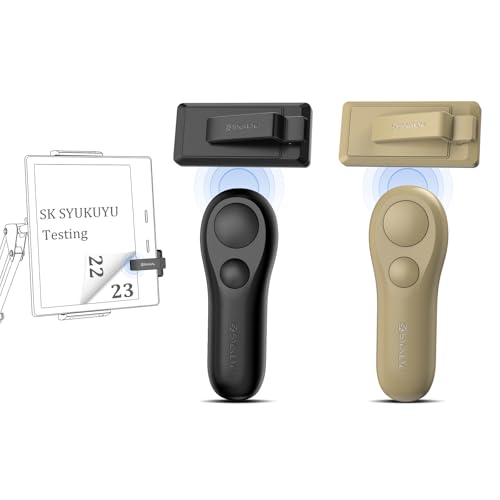 SK SYUKUYU RF Remote Control Page Turner for Kindle (Black and Light Brown)