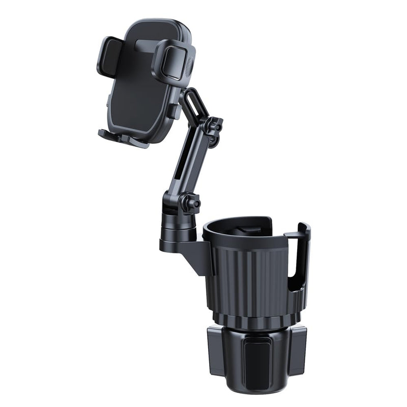 Cup Holder Phone Mount for Car, 2 in 1 Cell P Car Mount 360 Rotation Cup Holder Expander for Stanley 10-40oz Drink Bottles, Mugs and Phone Compatible with iPhone Samsung