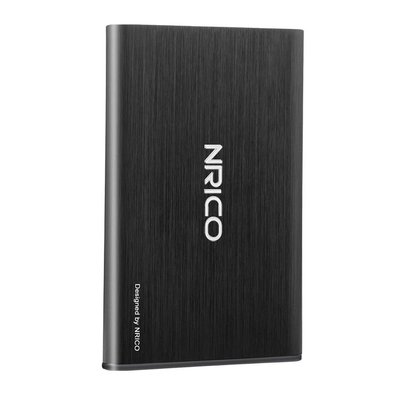 NRICO Ultra Slim 750GB Portable External Hard Drive USB3.0 HDD Storage Compatible for PC, Desktop, Laptop,Mac,PS4, Xbox one (Black, 750, GB) BLACK 750 GB