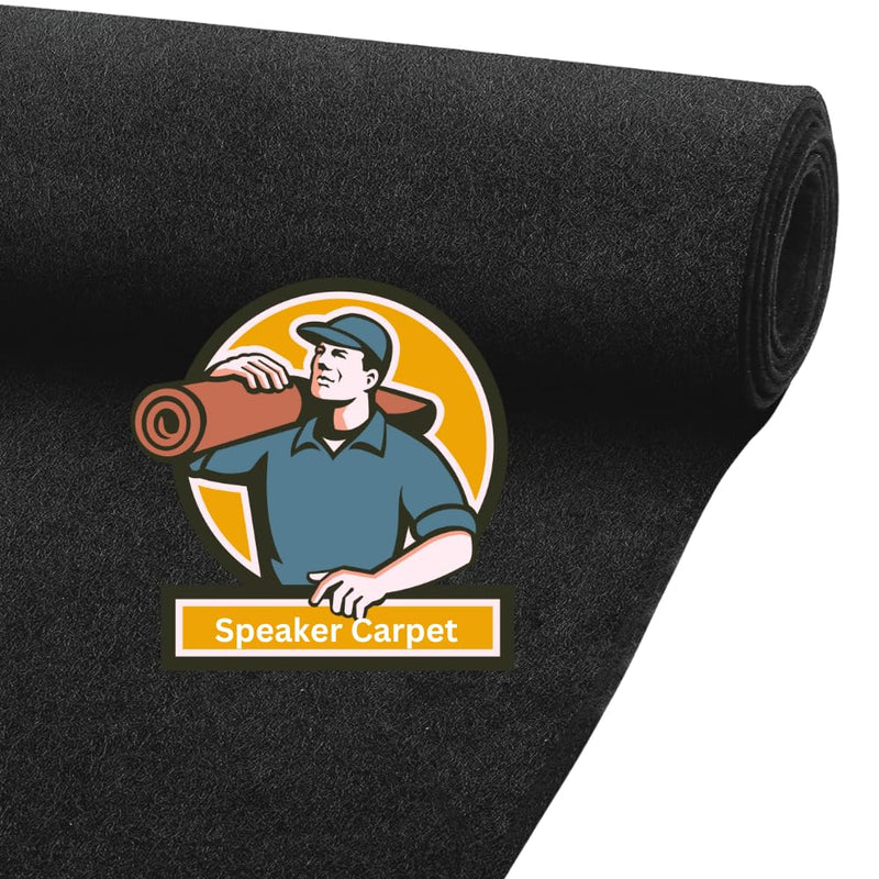 Speaker Box Carpet Car Sub Woofer Trunk Liner Felt Black Fabric for RV, Boat, Truck, Automotive Interior, Marine, Home Floor (40" x 40" Anthracite) 40" x 40" ANTHRACITE