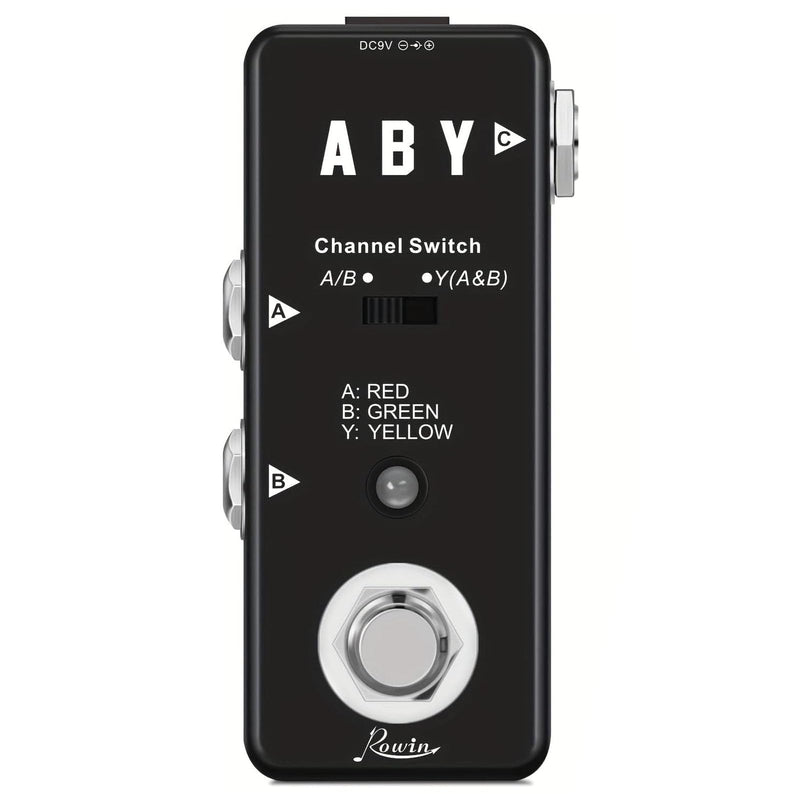 Vintage ABY Line Guitar Effect Pedal LEF-330 with True Bypass, Signal Switch, and Solid Construction