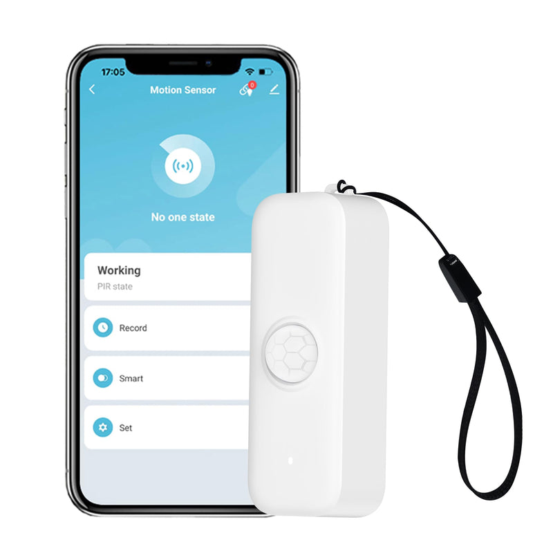 [AUSTRALIA] - WiFi Smart Motion Sensor: Wireless PIR Motion Detector for Home Security, Infrared Motion Sensor with App Notification Alert, Support Voice Command Via Alexa (1-Pack) 1-Pack 