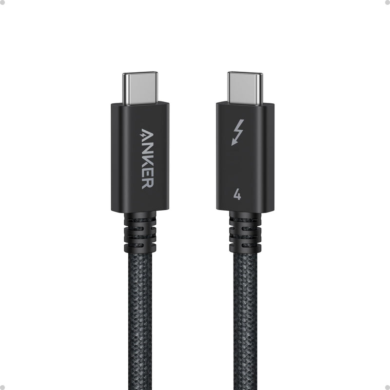 Anker Prime Thunderbolt 4 Cable, 3.3ft USB-C to USB-C Cable, 240W Charging | 40Gbps Data Transfer, Supports 8K/4K Displays, for iPhone 16, MacBook Air, iPad, Samsung (Thunderbolt 4-Certified) Black
