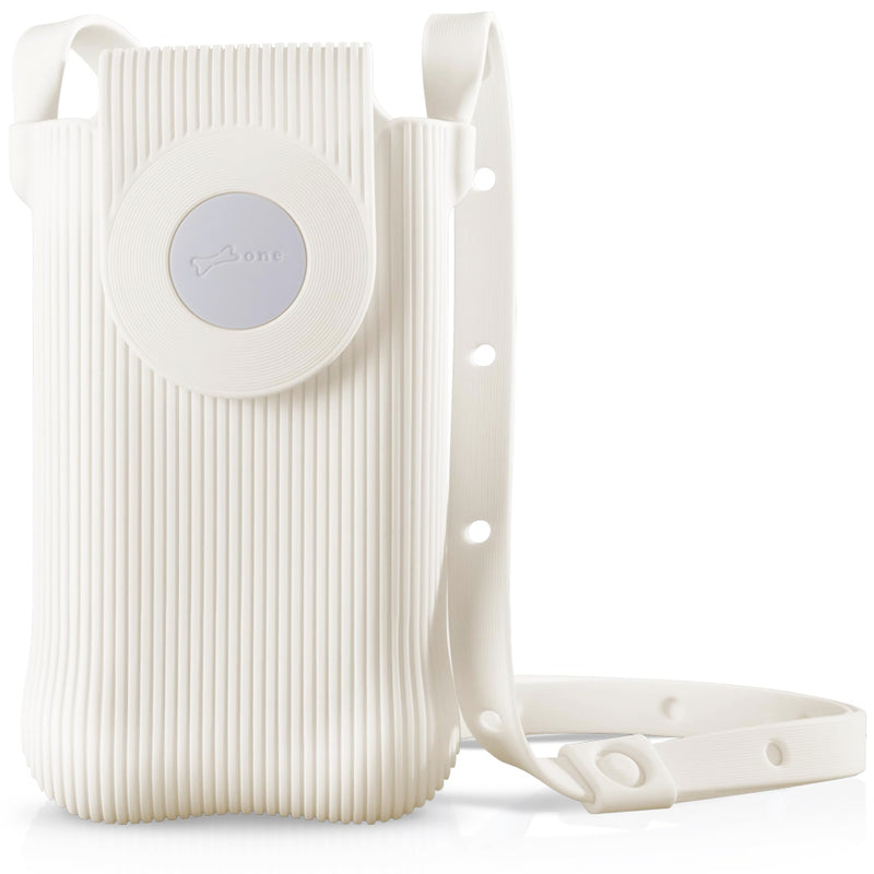 BONE Crossbody Phone Bubble Bag 2, Phone Purse with Impact-Absorbing Design & Magnetic Closure, Adjustable Silicone Lanyard White