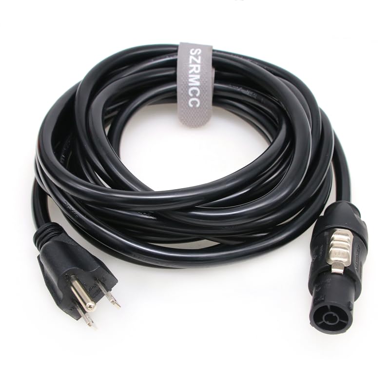 SZRMCC Neutrik Power Cable for Aputure LS 1200d Pro/ LS600d Pro/ 300x / 300d ii/Nova P300c / 600d/ 600x Pro LED Light 16A 250V (7.5m) 7m