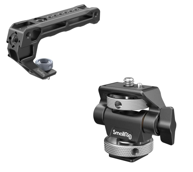 SmallRig Top Handle with 3/8"-16 Locating Pins for ARRI Grip and Field Monitor Mount Monitor Holder