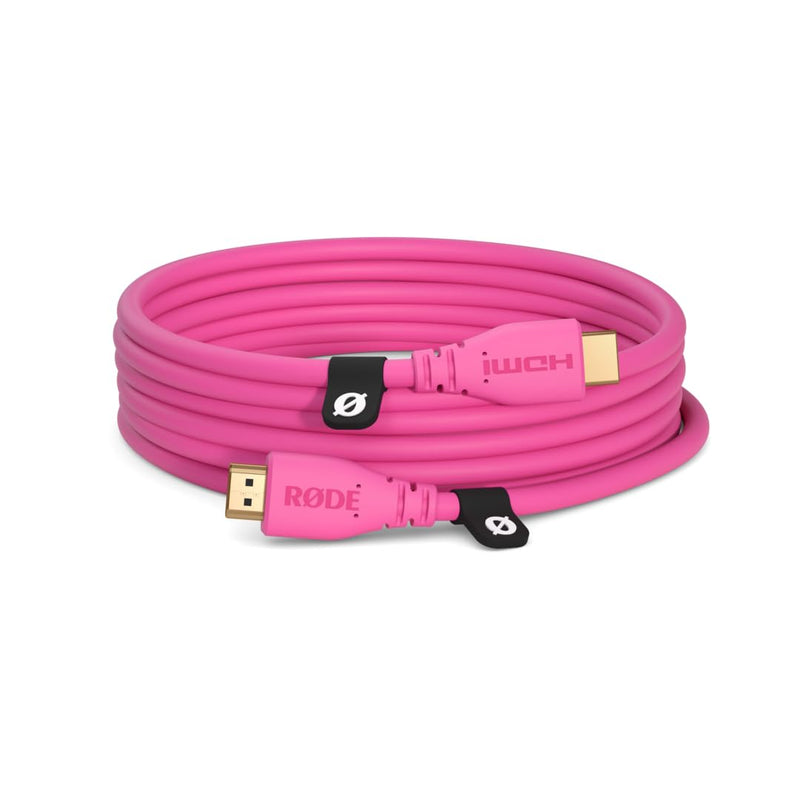 RØDE HDMI-3 Premium High Speed HDMI Cable with Ethernet (3m/10ft, Pink) HDMICABLE3M-P