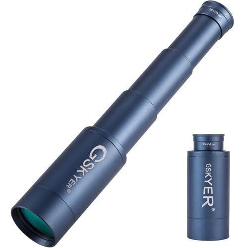 25x50 Monocular Telescope, Monoculars for Adults High Powered: Compact HD Zoom Scope for Men Gifts Cool Gadgets with BAK4 Prism & FMC Lens, Pirate Binoculars for Kids Spotting Hunting Camping