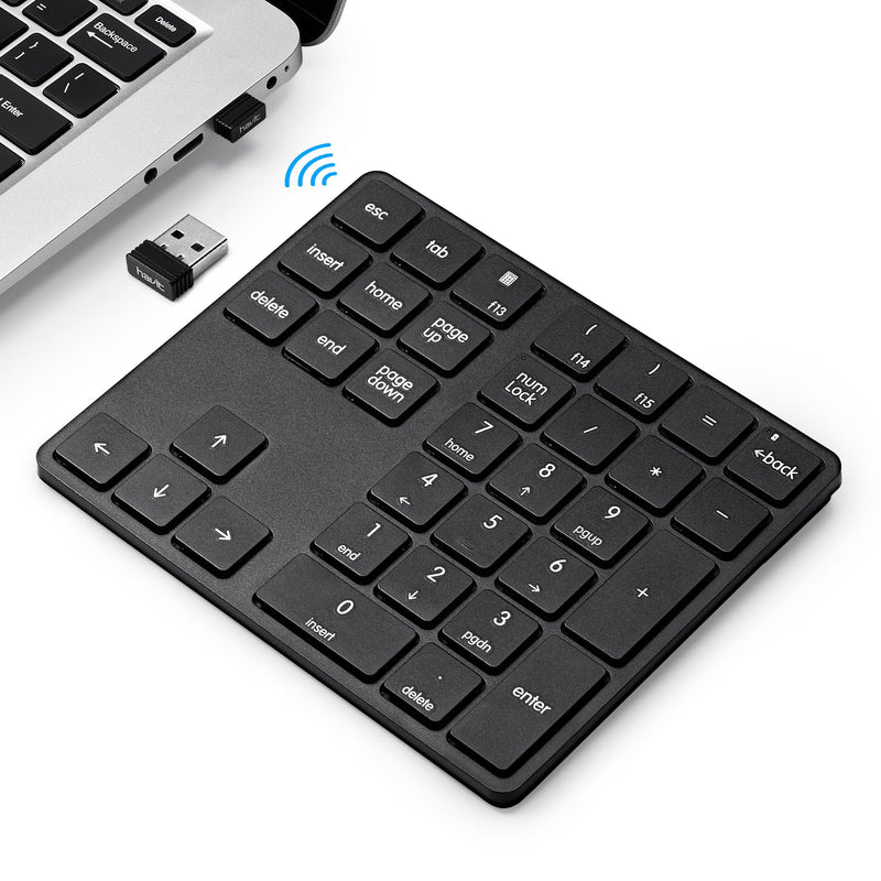 [AUSTRALIA] - havit Wireless Number Pad for Laptop, Fully Compatible with Mac OS, iPad, Windows, and Android Devices – 2.4G Rechargeable 34-Key Numeric Keypad 