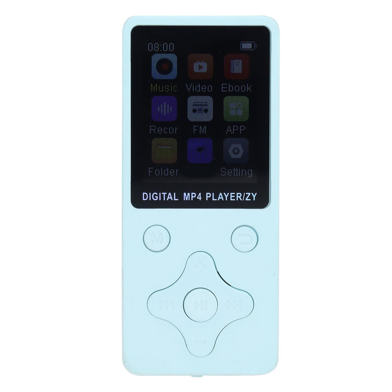 64GB MP3 Player, HiFi Lossless Sound Portable MP3 Player with 64GB Memory, 1.8 Inch LCD Screen Bluetooth Music Player with FM Radio E Book Voice Record Function (Blue) Blue
