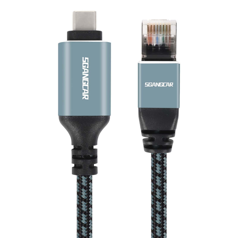USB C to Ethernet Cable,50 Feet Type C to Gigabit Ethernet Cable,USB C to RJ45 Cable Compatible Thunderbolt 3/4,Directly Connected to Smartphone, Laptop, PC, Switch, Router, Modem 50 FT