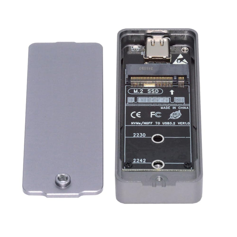 Xiwai 20Gbps Type-C USB3.2 Gen2 USB4 to M-Key M.2 NVMe NGFF SATA 2242/2230mm SSD Enclosure PCBA Adapter RTL9220 Chipset 2242mm Single