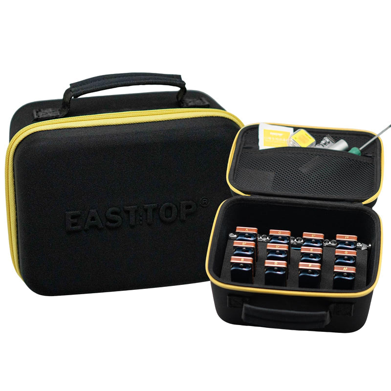 [AUSTRALIA] - East top Multifunctional Harmonica Carry Case for 12 Pcs Blues Harmoncia,1 Pcs Chromatic Harmonica and Other Harmonica Accessories 