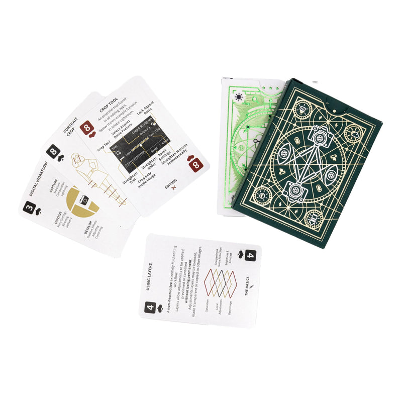 The Photography Deck - Premium Shooting and Editing Photography Cheat Sheet Cards - Photography Editing Idea Cheat Cards - Essential Shooting Guide - Photography Tips Reference Card 7 Premium Combo