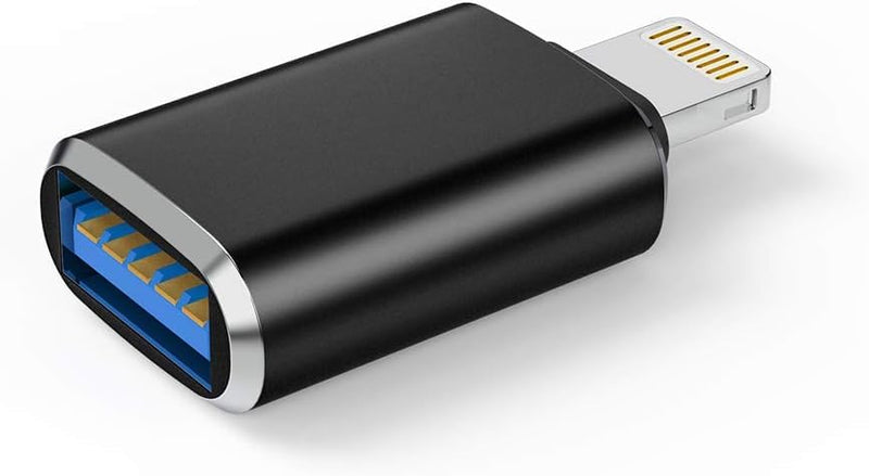 [AUSTRALIA] - OTG Lightning Male to USB 3.0 Female Adapter OTG Compatible iPhone 14 13 12 11 Xr X XS 8 7 Plus Max iPad Air Pro Mini,Support Camera Card Reader Mouse Keyboard Hubs Piano Converter Connect U Disk 
