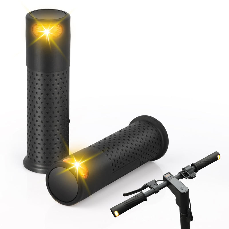 [AUSTRALIA] - E Scooter Handle Grips Turn Signal, Bicycle Replacement Handlebars Warning Light for Xiaomi M365/Pro2/1S Ninebot G30 Replacement Grip Handlebar, Scooter 