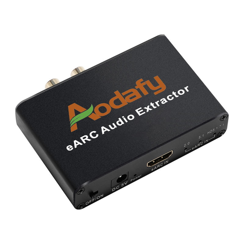 [AUSTRALIA] - eARC Audio Extractor, eARC Audio Converter to HDMI Optical/SPDIF L/R 3.5mm AUX Sound Extractor, HDMI eARC/ARC to Optical Audio Adapter, for TV to Non-ARC Sound System Soundbar Speaker Amplifier ADF-H103-eARC 