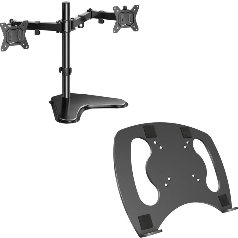HUANUO Dual Monitor Stand&Laptop Tray