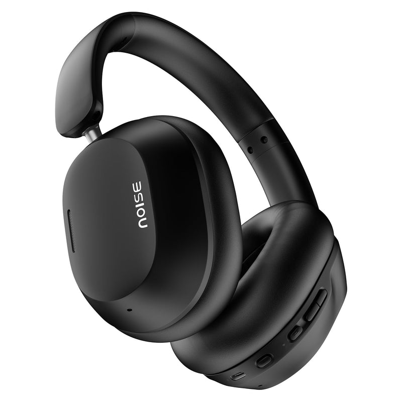 Noise Max 5 Active NoiseCancelling Wireless Headphones, 80Hr Playtime, High Fidelity Acoustics, Light & Foldable, Adaptive ANC, Low Latency, 1 Year Warranty, Perfect for Gaming & Music (Carbon Black) Carbon Black