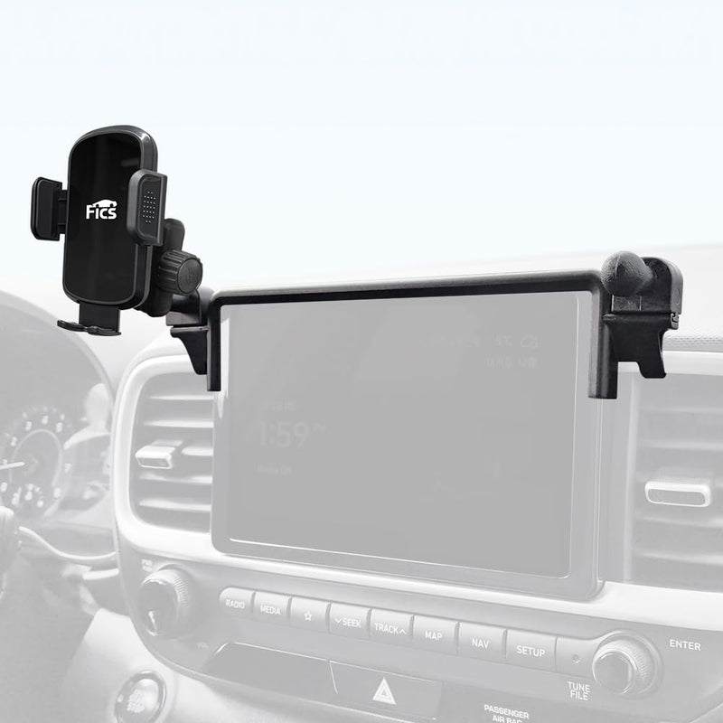 FICS Car Phone Holder for Hyundai Venue 2019, 2020, 2021, 2022, 2023, 2024, 2025, 2026– Custom-Fit Mount for Seamless Display Integration, Interior Accessories for Navigation Use, Stable Driving View